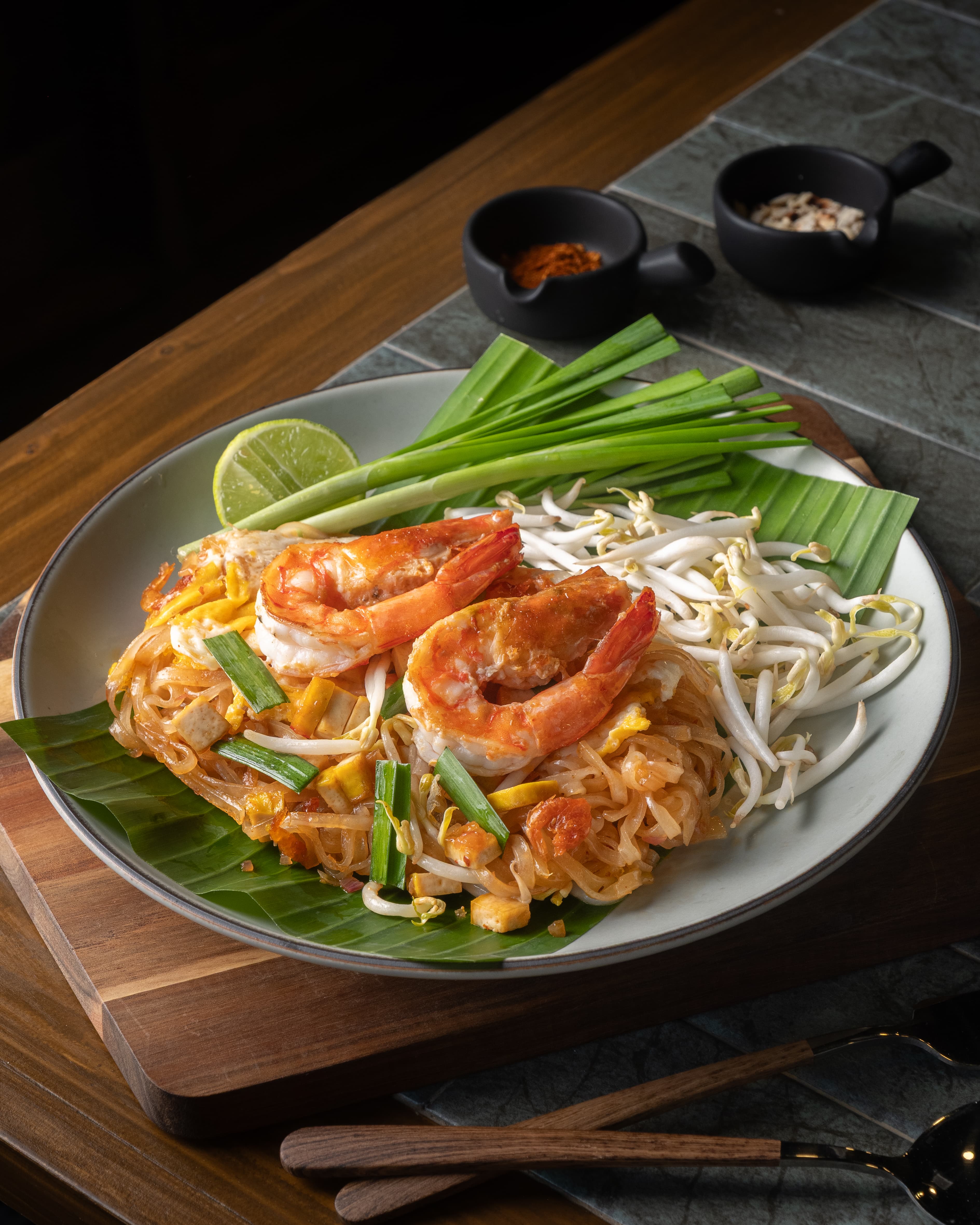 People enjoying a Thai meal together