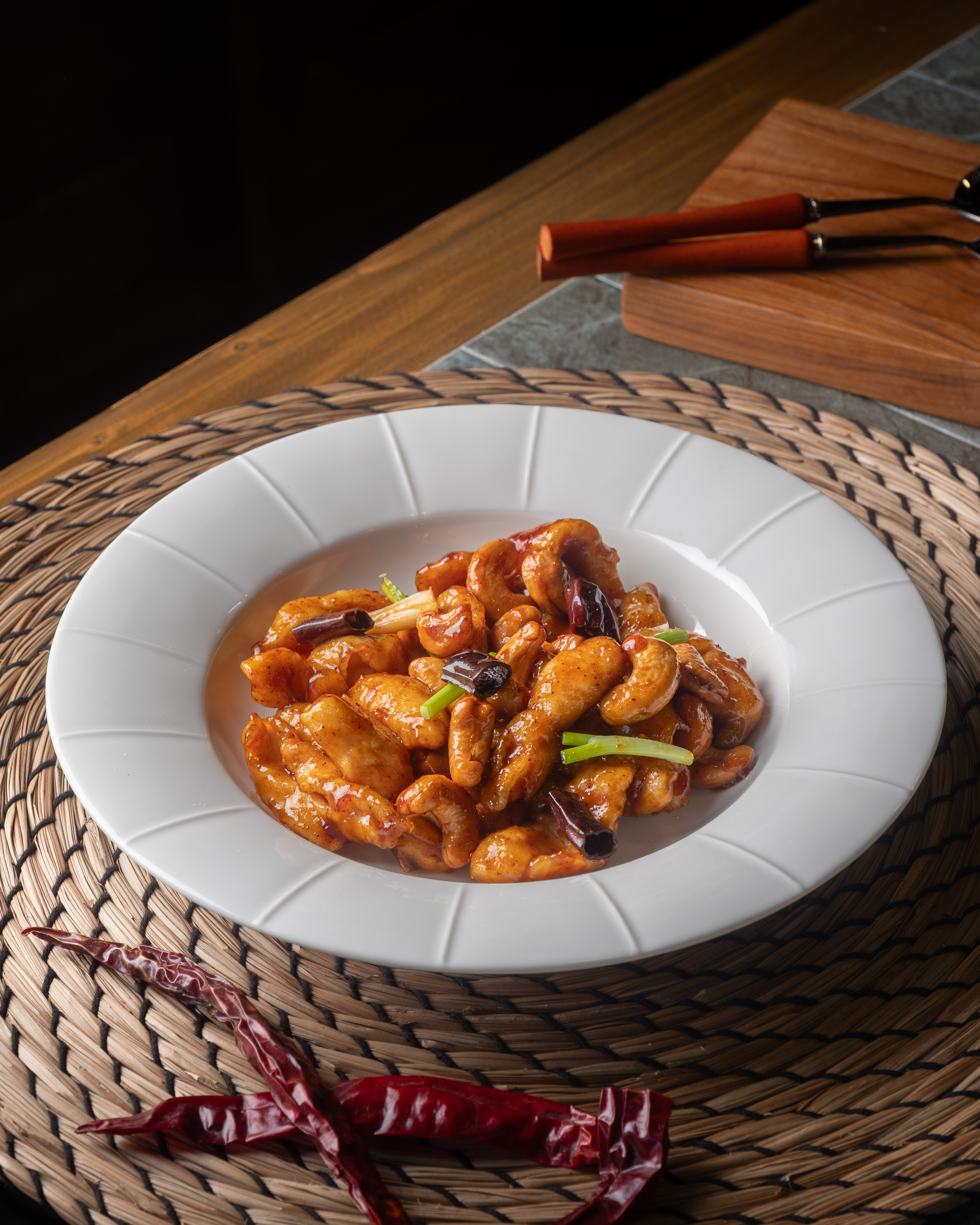 Group cooking and laughing